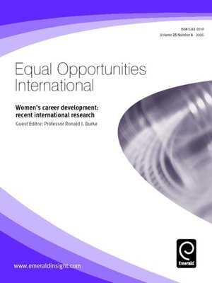 cover image of Equal Opportunities International, Volume 25, Issue 4